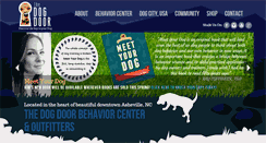 Desktop Screenshot of dogdoorcanineservices.com